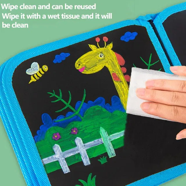 Portable Reusable Graffiti Drawing Book for Kids – Erasable Doodle slate