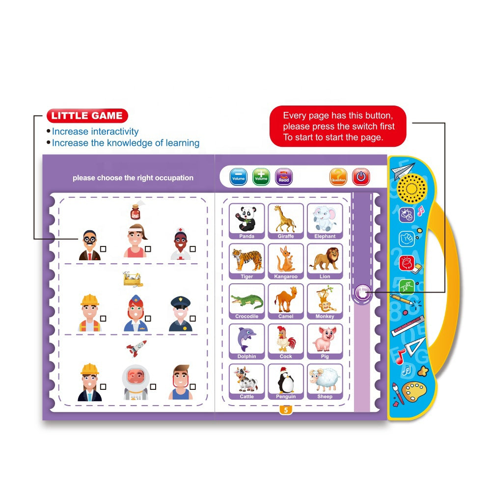 Educational Kids Book Touch Screen Toys Point Reading English Learning Books